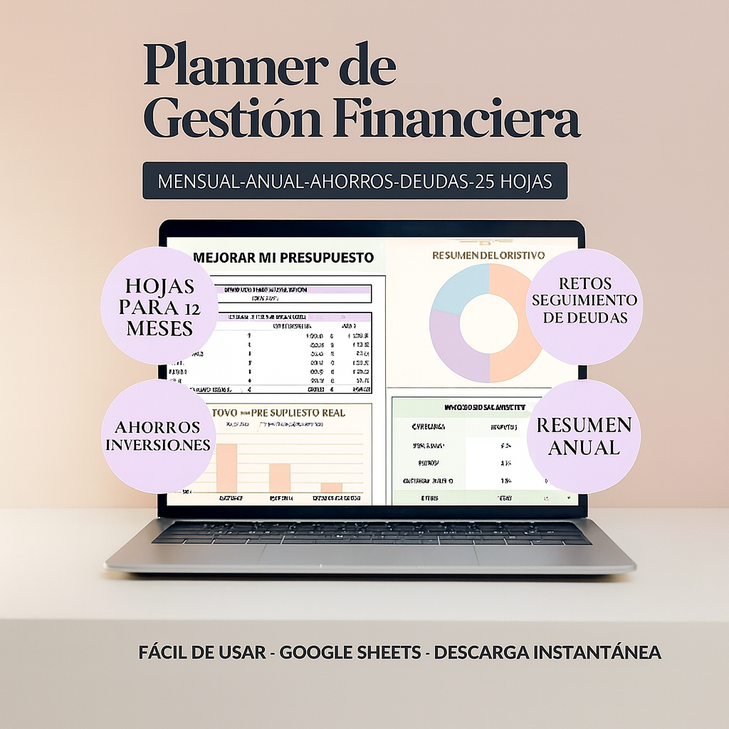 Planner de Gestión Financiera + ¡Regalos!