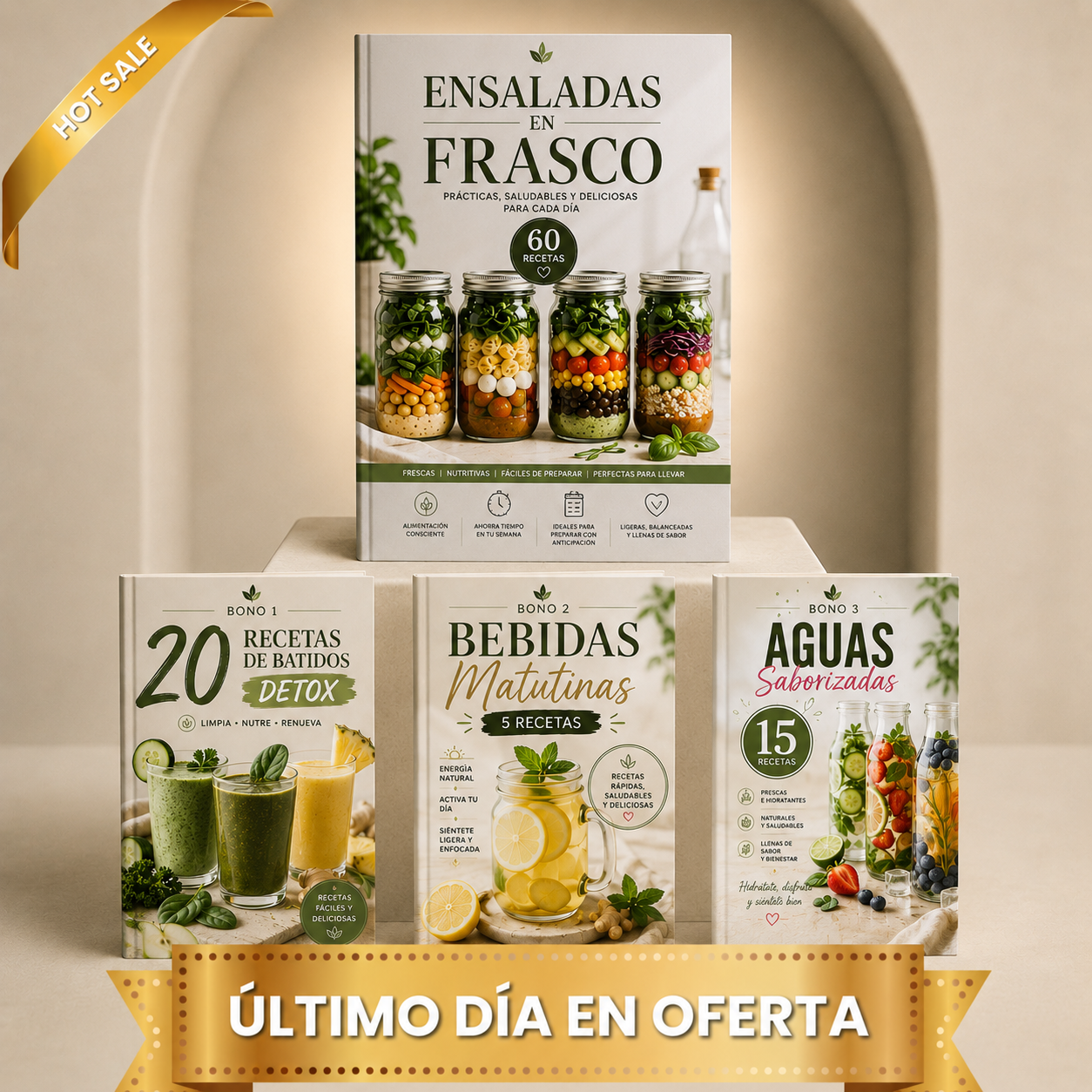 Ensaladas en Frascos | 60 Recetas 🌿