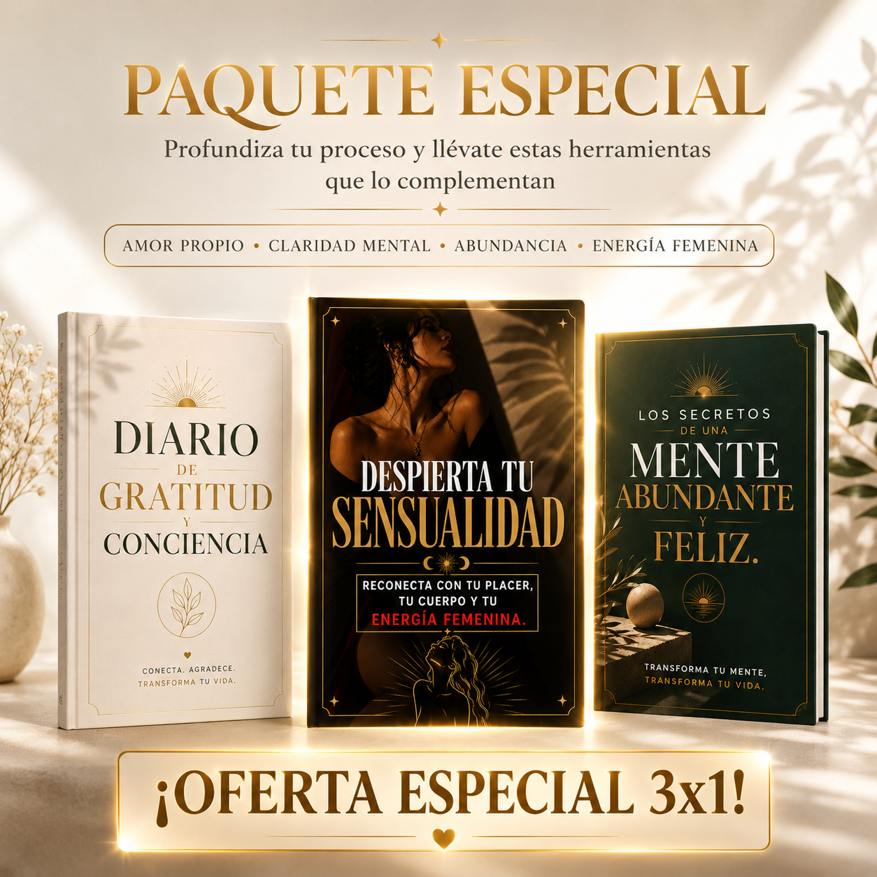 ¡Paquete Evolución Femenina 3x1!